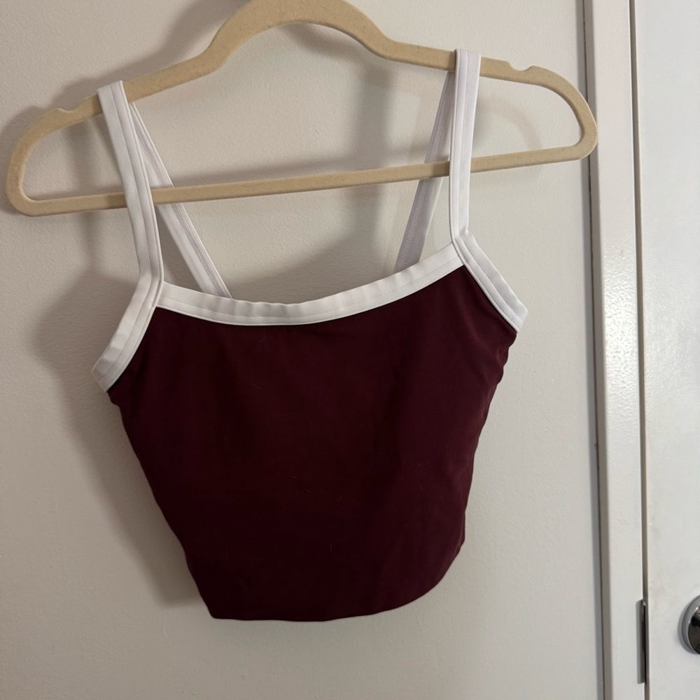 ABERCROMBIE YPB studioFLEX Cami Tank - Red Wine - Picture 6 of 6